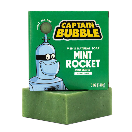 PASTILLA JABÓN NATURAL MINT ROCKET - Captain Bubble
